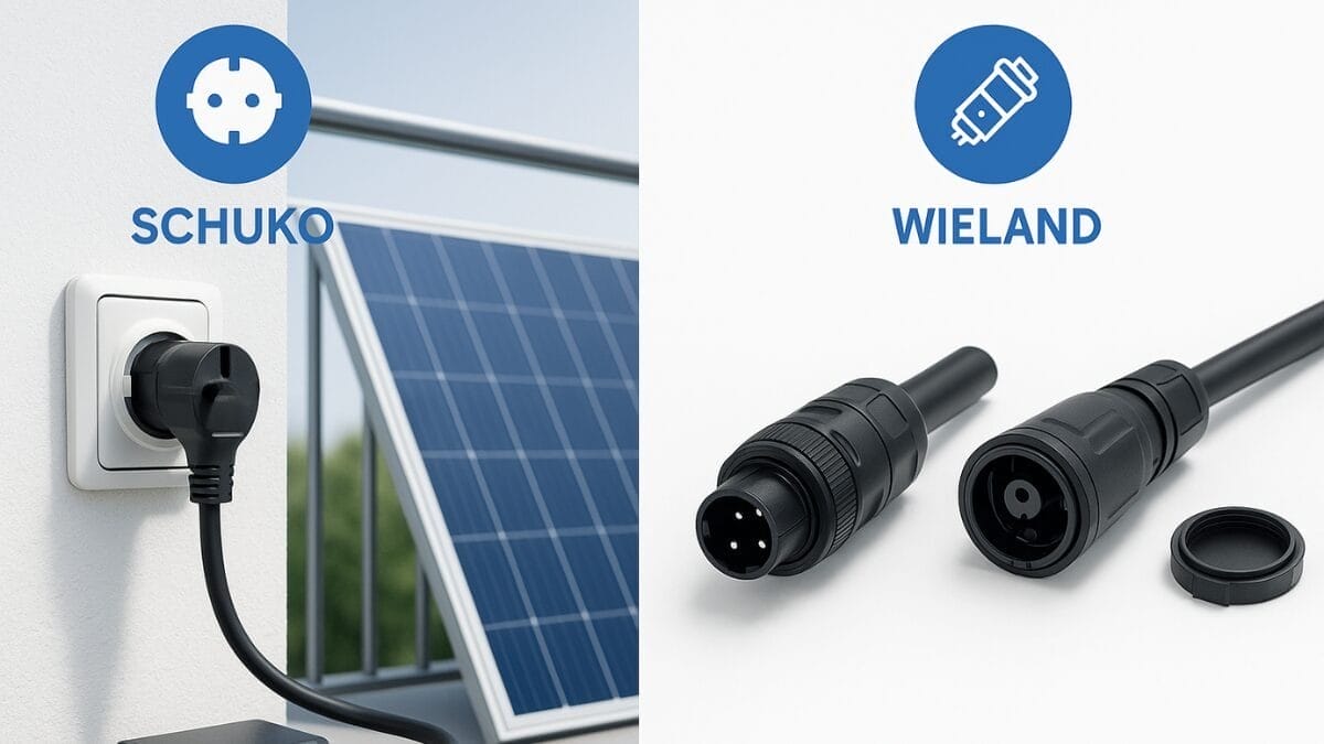 Balkonkraftwerk: Schuko oder Wieland? – Praxischeck 2025